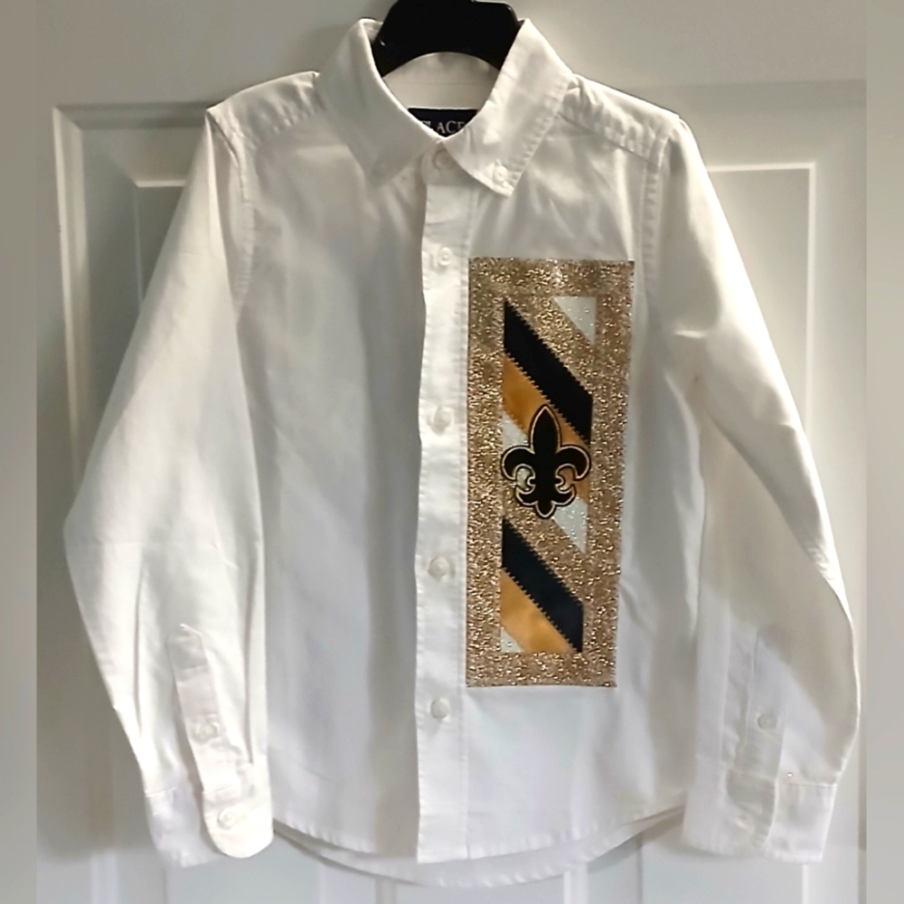 🪶 New TRADITIONAL Ribbon Shirt Boys Size 5/6💛